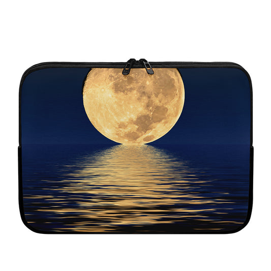 Moonlight On The Sea Print Laptop Sleeve