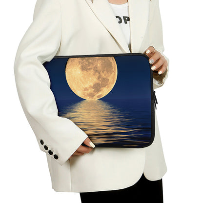 Moonlight On The Sea Print Laptop Sleeve
