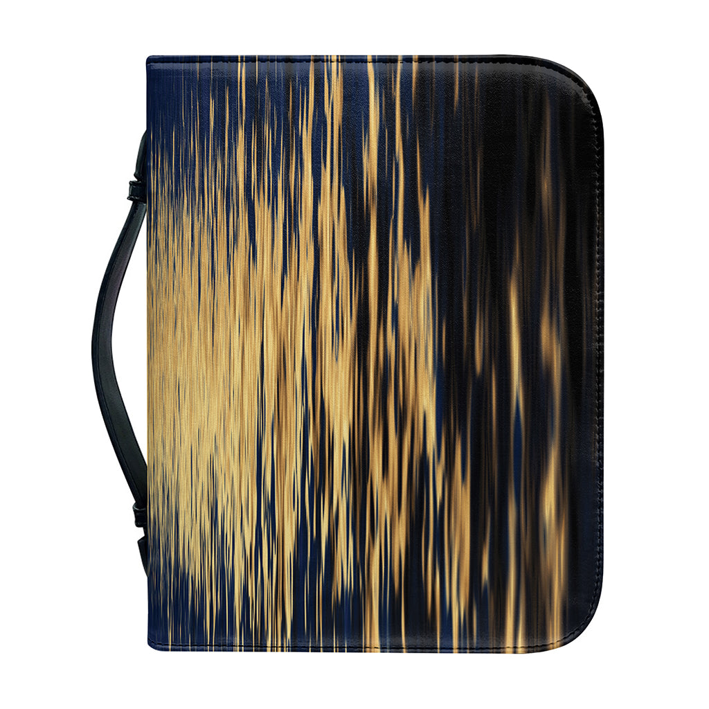Moonlight On The Sea Print Leather Bible Cover