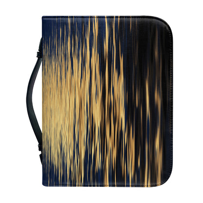 Moonlight On The Sea Print Leather Bible Cover