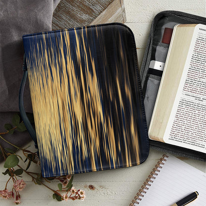 Moonlight On The Sea Print Leather Bible Cover