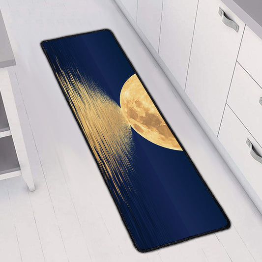 Moonlight On The Sea Print Long Kitchen Mat