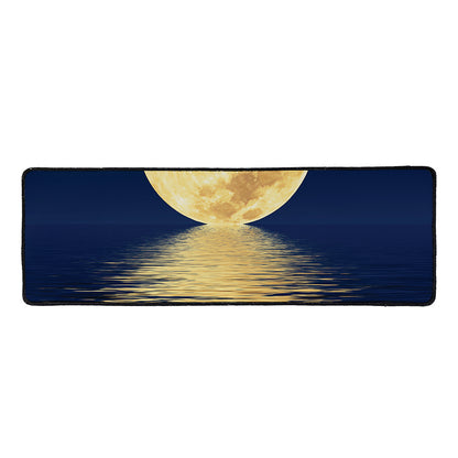 Moonlight On The Sea Print Long Kitchen Mat