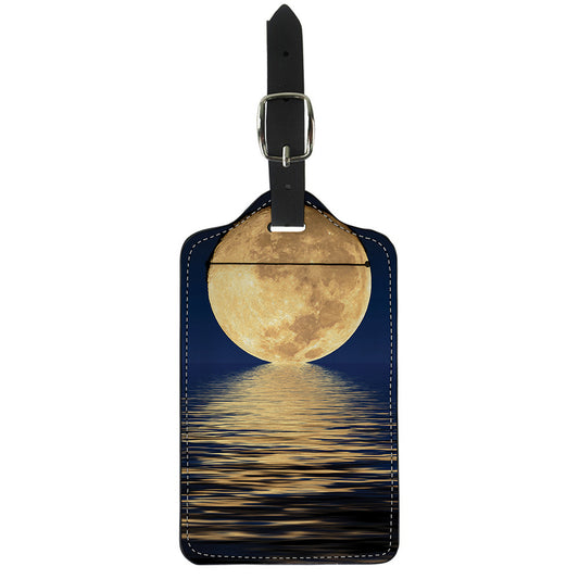 Moonlight On The Sea Print Luggage Tag