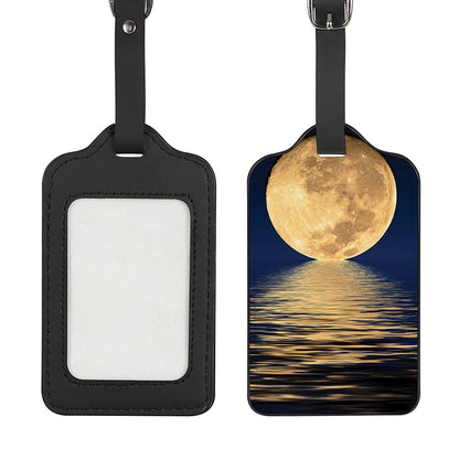 Moonlight On The Sea Print Luggage Tag