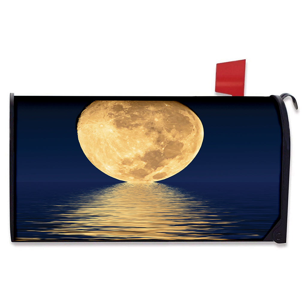 Moonlight On The Sea Print Mailbox Cover