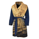 Moonlight On The Sea Print Men's Bathrobe