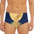 Moonlight On The Sea Print Men's Triangle Swim Briefs