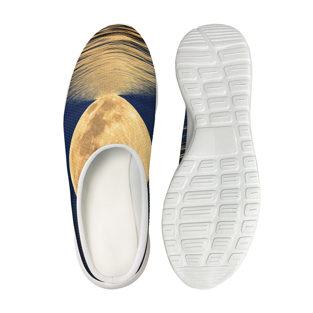 Moonlight On The Sea Print Mesh Casual Shoes