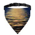Moonlight On The Sea Print Over The Collar Dog Bandana