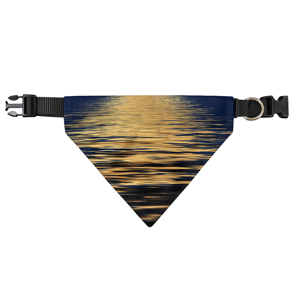Moonlight On The Sea Print Over The Collar Dog Bandana