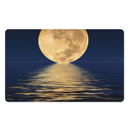 Moonlight On The Sea Print Polyester Doormat