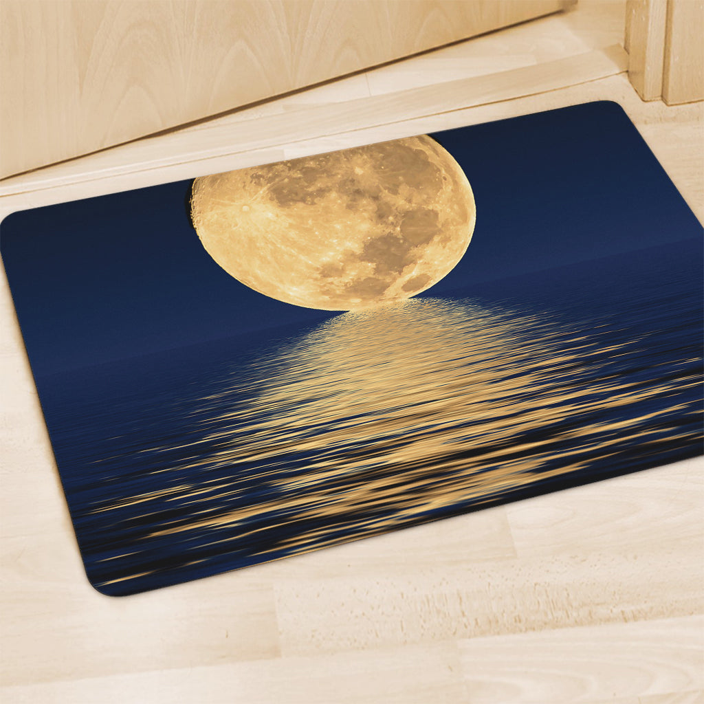 Moonlight On The Sea Print Polyester Doormat