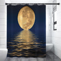 Moonlight On The Sea Print Premium Shower Curtain