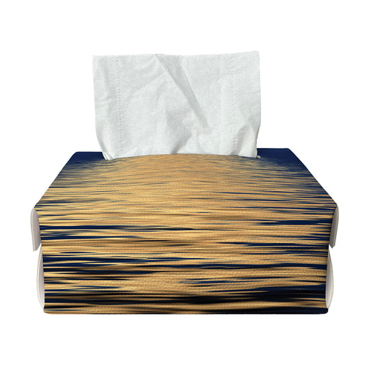 Moonlight On The Sea Print Rectangle Tissue Box Cover