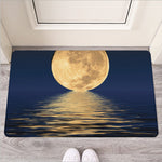 Moonlight On The Sea Print Rubber Doormat