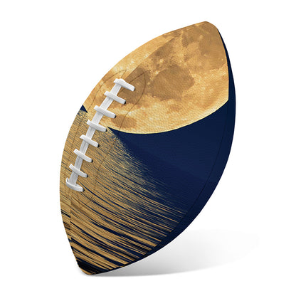 Moonlight On The Sea Print Rugby Ball