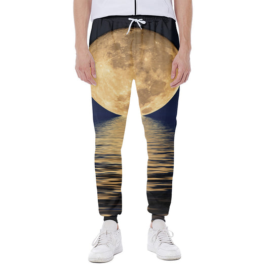 Moonlight On The Sea Print Scuba Joggers