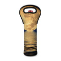 Moonlight On The Sea Print Single Neoprene Wine Tote