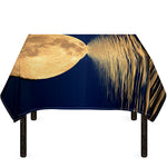 Moonlight On The Sea Print Tablecloth
