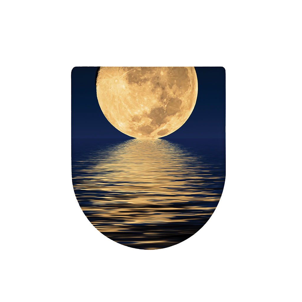 Moonlight On The Sea Print Toilet Lid Cover