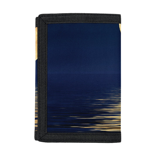 Moonlight On The Sea Print Trifold Wallet