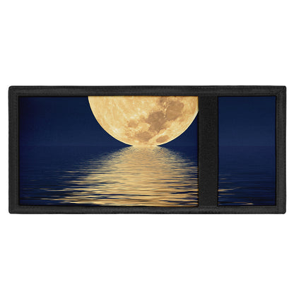 Moonlight On The Sea Print Trifold Wallet