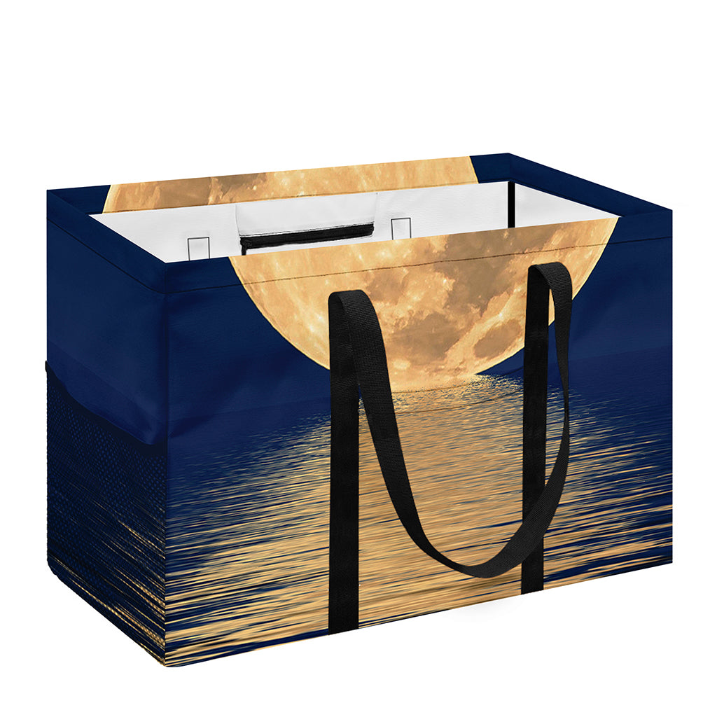 Moonlight On The Sea Print Utility Tote Bag