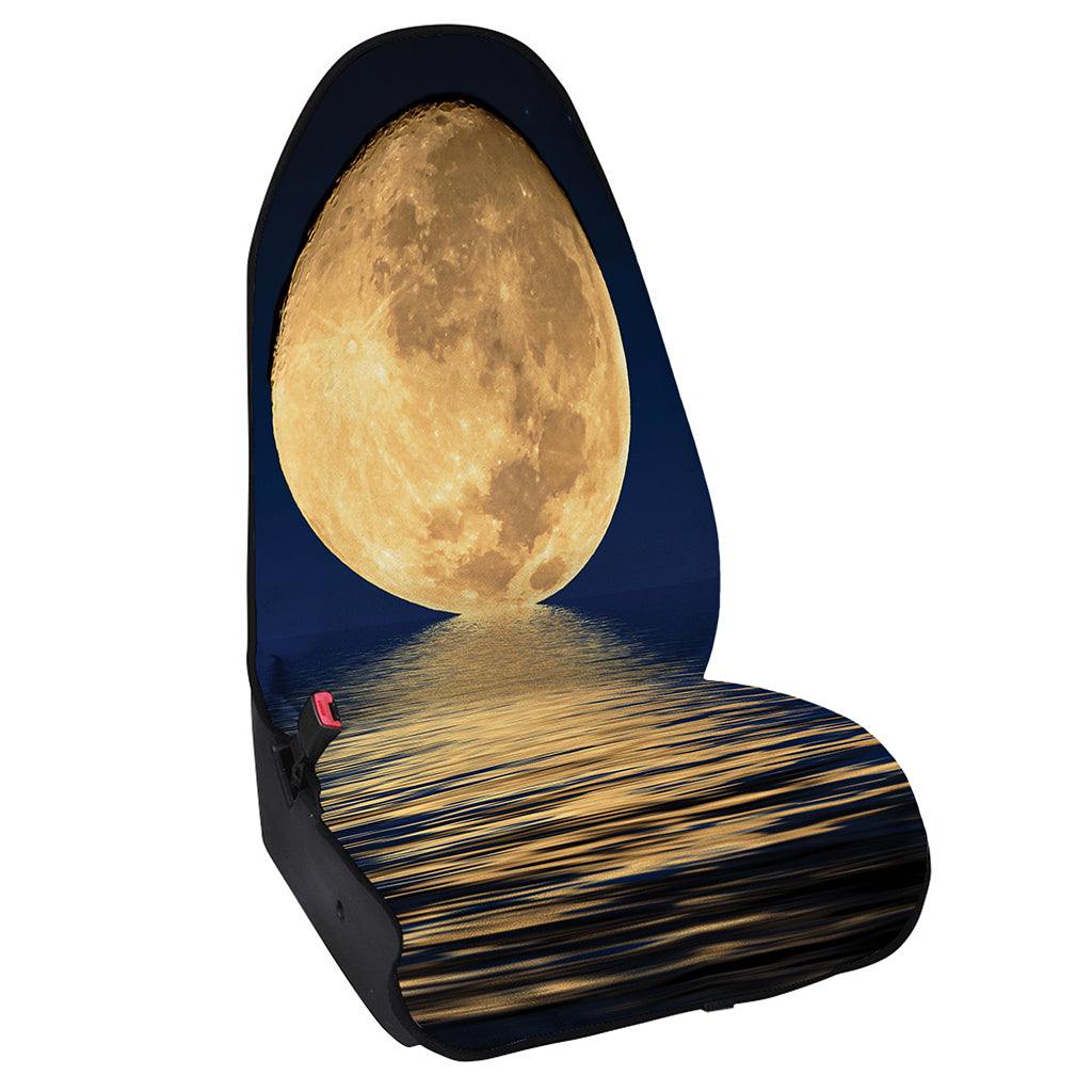 Moonlight On The Sea Print Waterproof Car Seat Cover