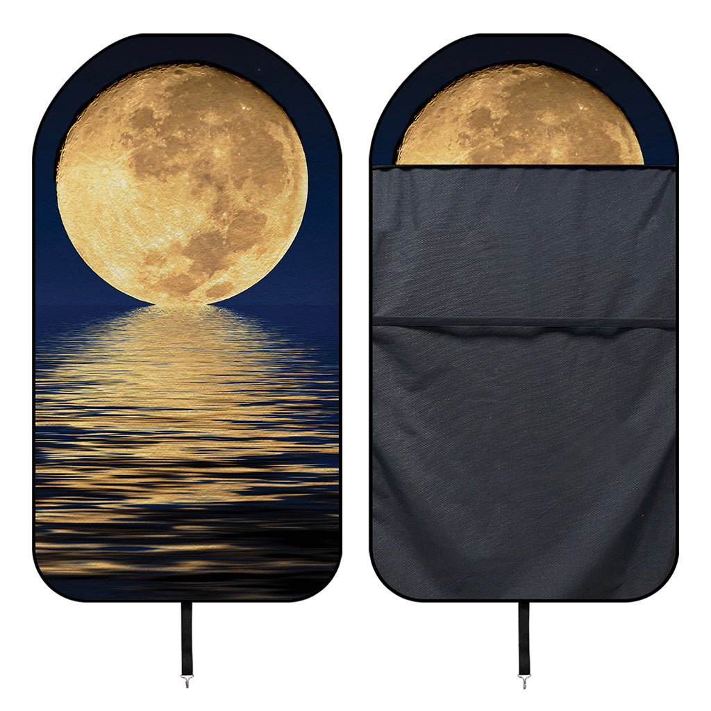 Moonlight On The Sea Print Waterproof Car Seat Cover