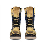 Moonlight On The Sea Print Winter Boots