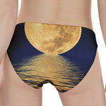 Moonlight On The Sea Print Women's Panties