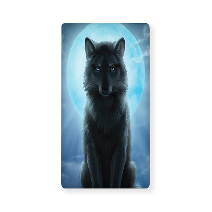 Moonlight Wolf Print Baby Crib Sheet