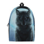 Moonlight Wolf Print Backpack