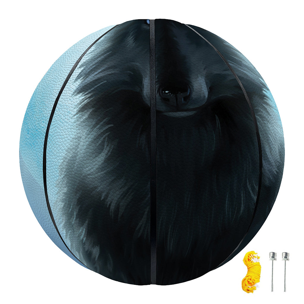 Moonlight Wolf Print Basketball
