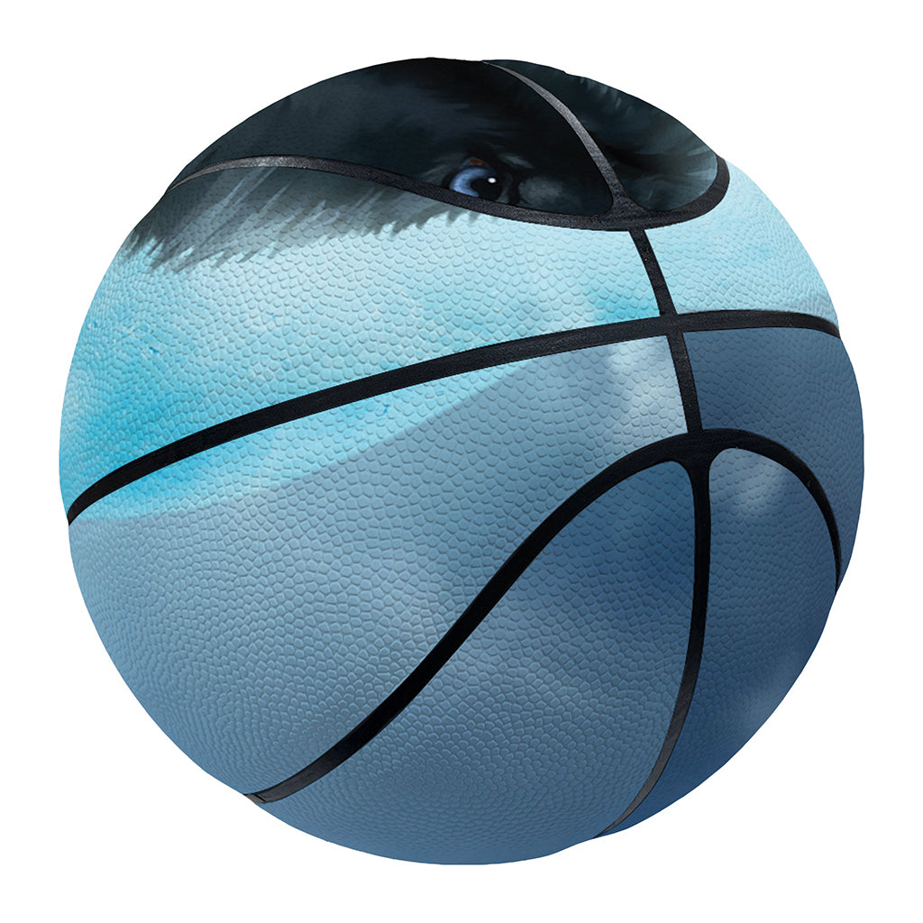Moonlight Wolf Print Basketball