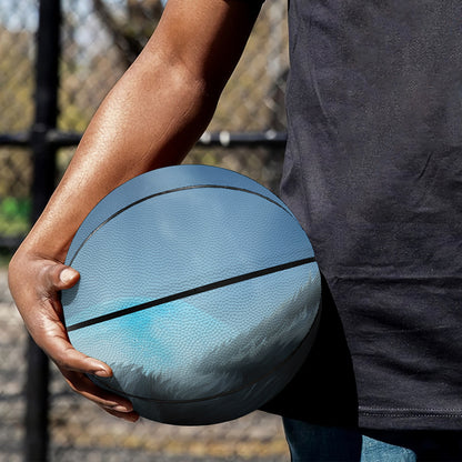 Moonlight Wolf Print Basketball