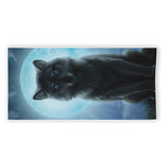Moonlight Wolf Print Beach Towel