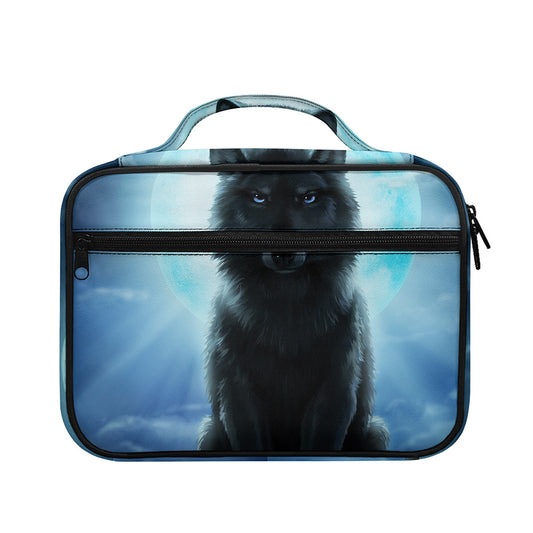 Moonlight Wolf Print Briefcase Bible Bag