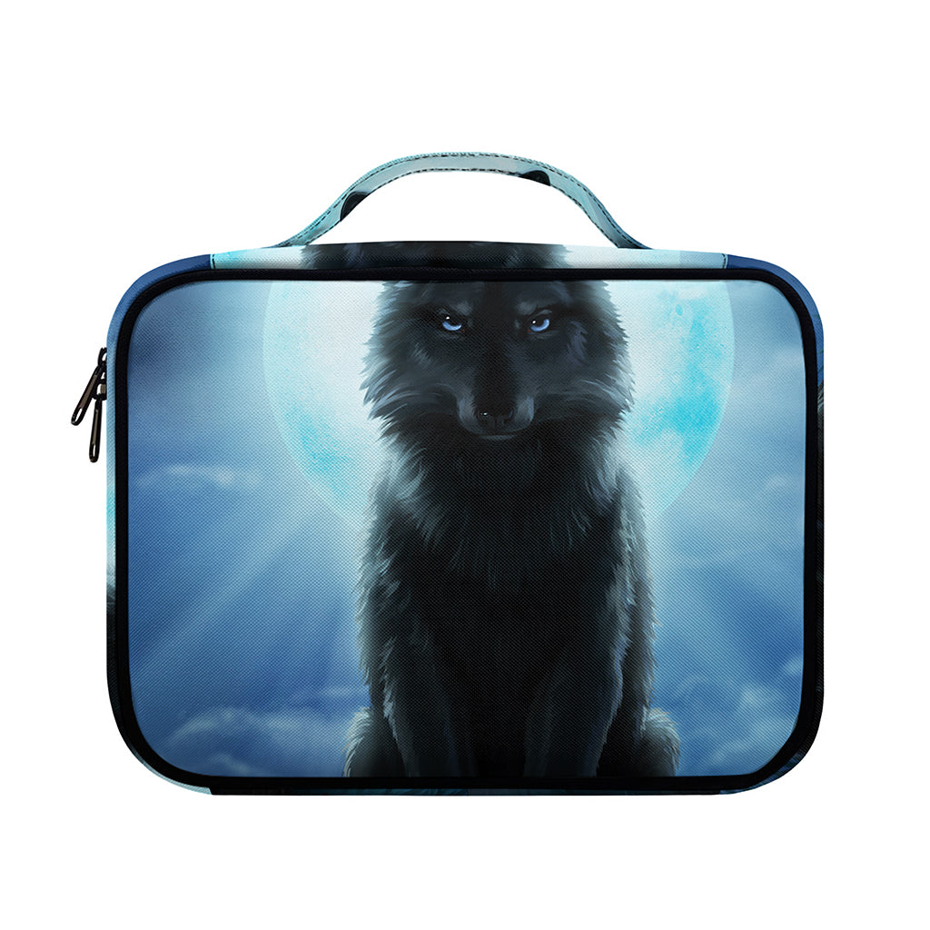 Moonlight Wolf Print Briefcase Bible Bag