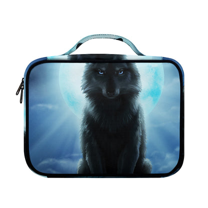 Moonlight Wolf Print Briefcase Bible Bag