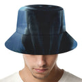 Moonlight Wolf Print Bucket Hat