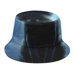 Moonlight Wolf Print Bucket Hat