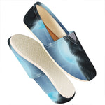 Moonlight Wolf Print Casual Shoes