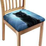 Moonlight Wolf Print Chair Cushion Cover