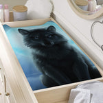 Moonlight Wolf Print Changing Pad Cover