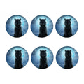 Moonlight Wolf Print Coaster Set