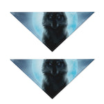 Moonlight Wolf Print Dog Bandana