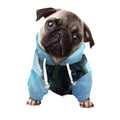 Moonlight Wolf Print Dog Zip Up Hoodie
