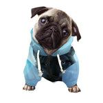 Moonlight Wolf Print Dog Zip Up Hoodie